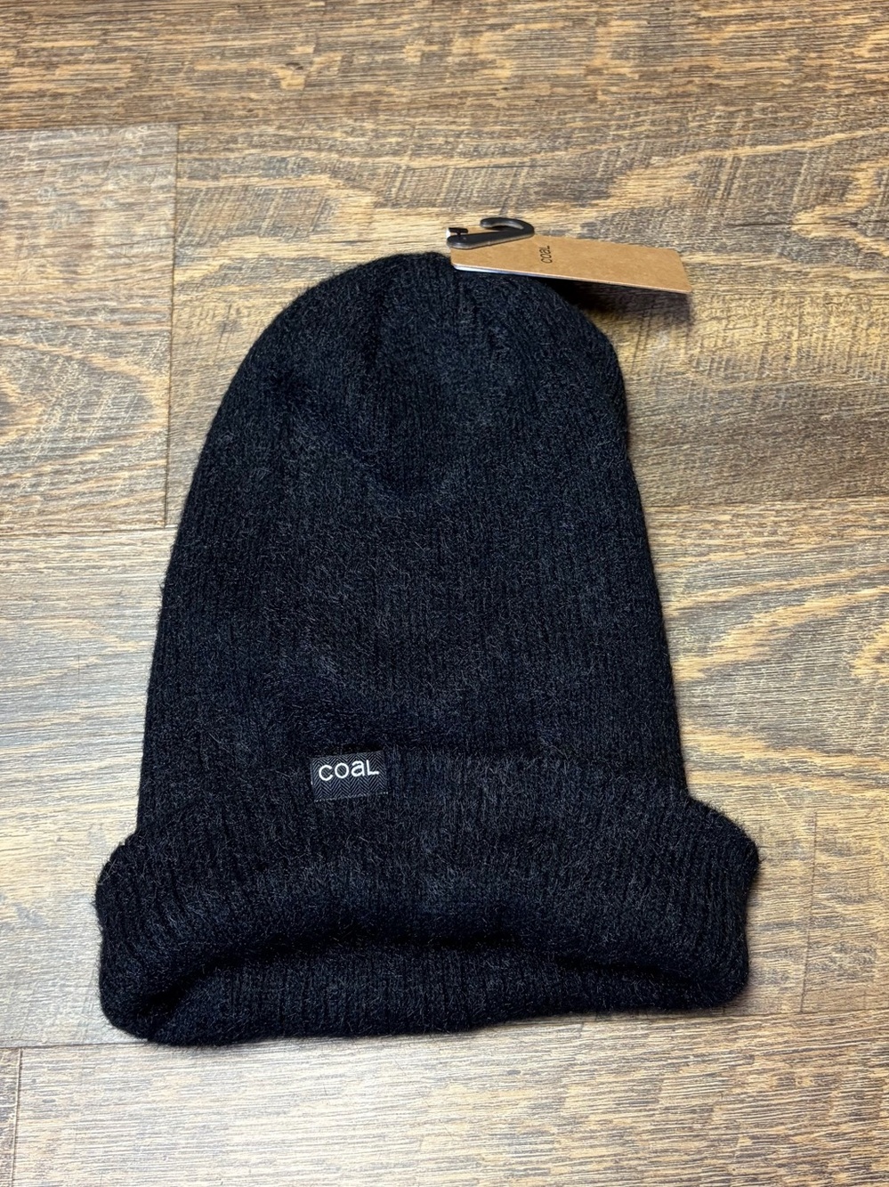 Coal The Pearl Soft Knit Women's Beanie Solid Black Tall Profile NEW